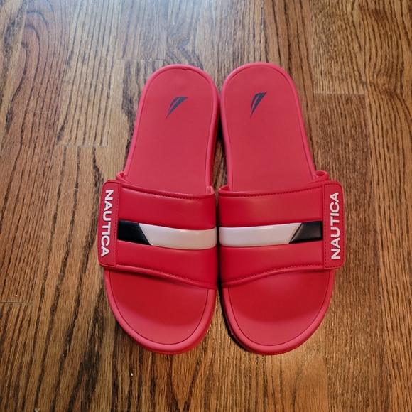 Nautica Other - Men's 10 NWOT Red Nautica Slide Sandals